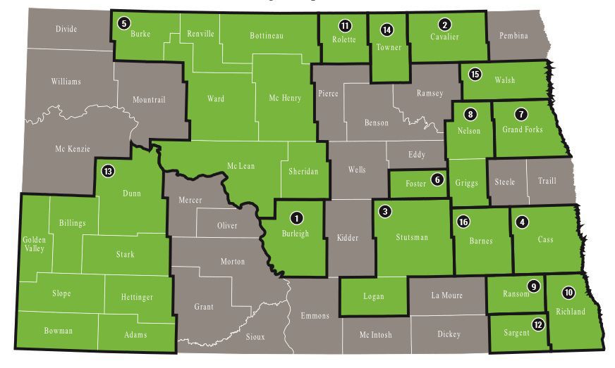 State Opioid Response grant map